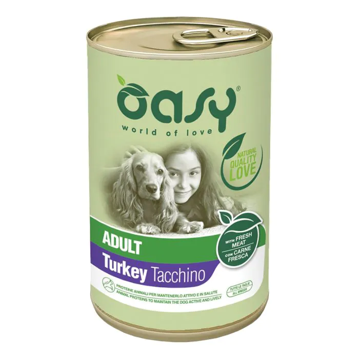 Oasy Cane Lifestage Adulto Tacchino 400 Gr Oasy Cane Lifestage Adulto Tacchino 400 Gr