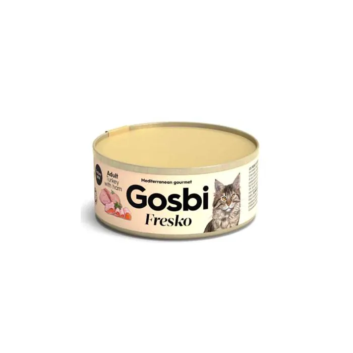 Gosbi Fresko Cat Adult Turkey & Ham 70 G Gosbi Fresko Cat Adult Turkey & Ham 70 G
