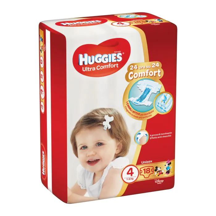 Hugg.u-comf.base4(7-18kg)18pezzi Hugg.u-comf.base4(7-18kg)18pezzi