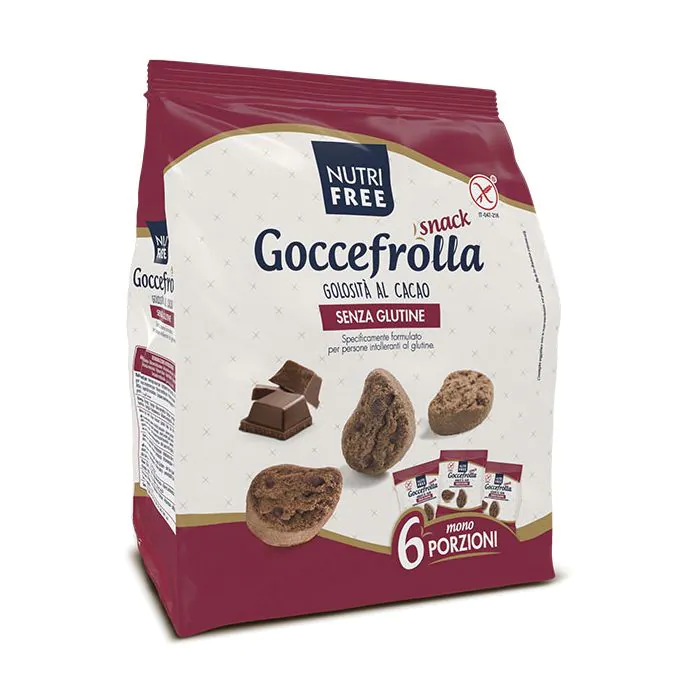 Nutrifree Goccefrolla Snack Golosità Al Cacao Senza Lattosio 6x40g Nutrifree Goccefrolla Snack Golosità Al Cacao Senza Lattosio 6x40g