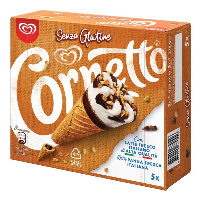 Algida cornetto senza glutine 5 x 75 g