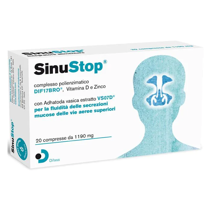 Sinustop 20 Compresse 1190mg Sinustop 20 Compresse 1190mg