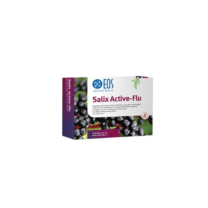 Eos salix active-flu 12 bustine gusto arancio Eos salix active-flu 12 bustine gusto arancio