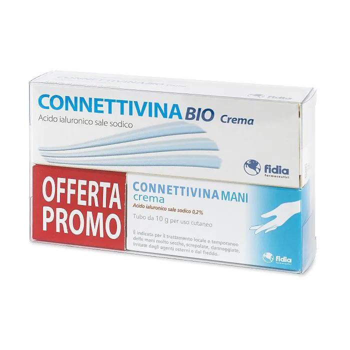 Bundle pack connettivinabio crema 25 g + campione gratuito connettivinamani crema 10 g Bundle pack connettivinabio crema 25 g + campione gratuito connettivinamani crema 10 g