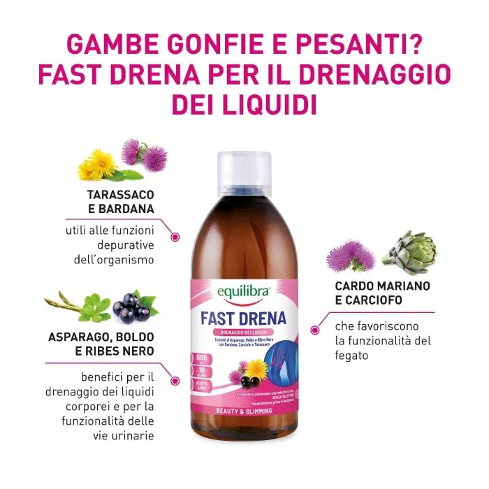 Equilibra Fast Drena Integratore Per la Perdita Di Peso 500 ml