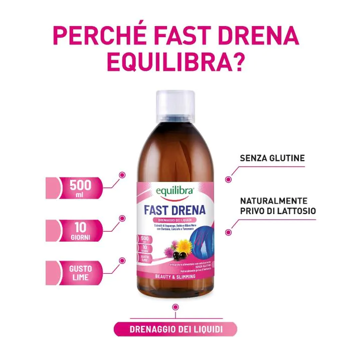 Equilibra Fast Drena Integratore Per la Perdita Di Peso 500 ml