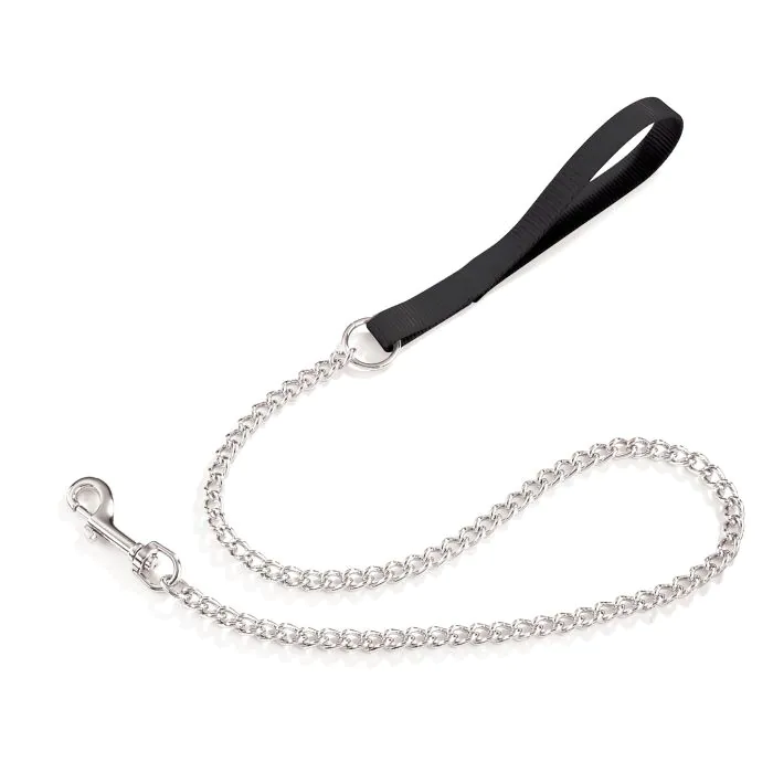 Camon Cane Guinzaglio In Nylon Con Catena 2,5 Mm X 80 Cm Nero Camon Cane Guinzaglio In Nylon Con Catena 2,5 Mm X 80 Cm Nero