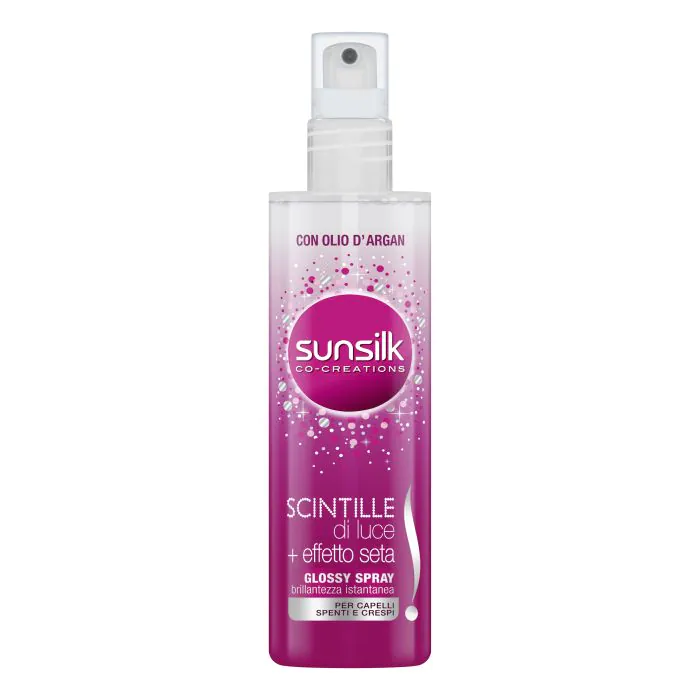 SUNSILK - Scintille di luce + Effetto seta - Glossy spray 200 ml SUNSILK - Scintille di luce + Effetto seta - Glossy spray 200 ml
