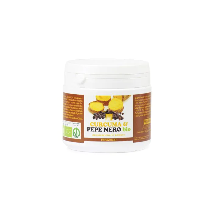 Curcuma & pepe nero polvere 150 g Curcuma & pepe nero polvere 150 g
