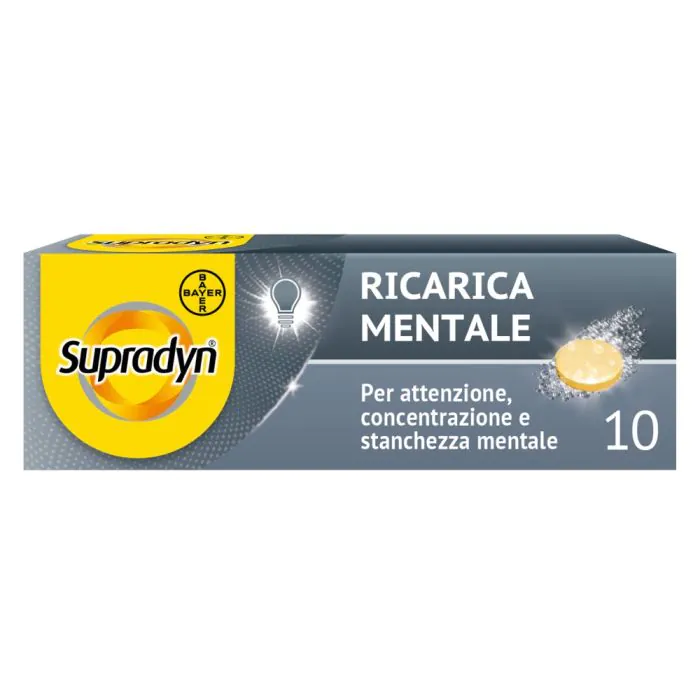 Supradyn Ricarica Mentale Per Memoria e Concentrazione 10 Compresse Effervescenti