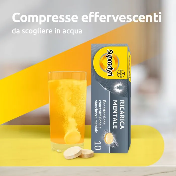 Supradyn Ricarica Mentale Per Memoria e Concentrazione 10 Compresse Effervescenti