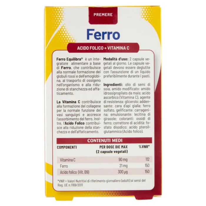 Equilibra Ferro Integratore 60 Capsule