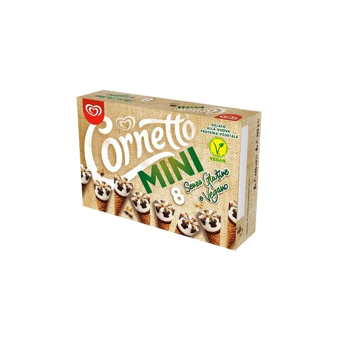 Algida new cornetto mini 8 x 40 g senza glutine vegano Algida new cornetto mini 8 x 40 g senza glutine vegano
