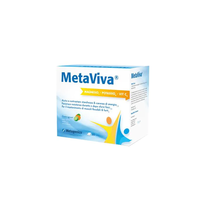Metaviva Magnesio Potassio Vitamina C 20 Bustine Metaviva Magnesio Potassio Vitamina C 20 Bustine