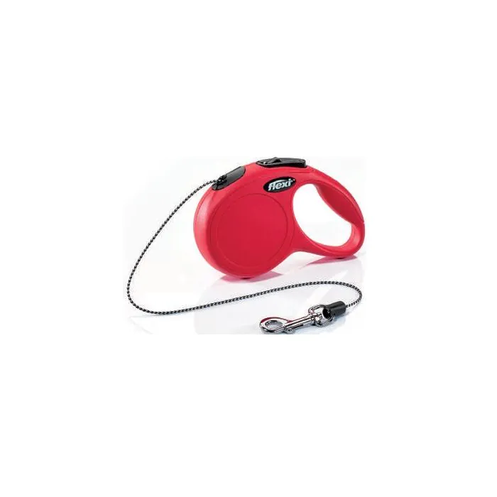Flexi Guinzaglio Classic Corda "S" 8 Mt Rosso Flexi Guinzaglio Classic Corda "S" 8 Mt Rosso