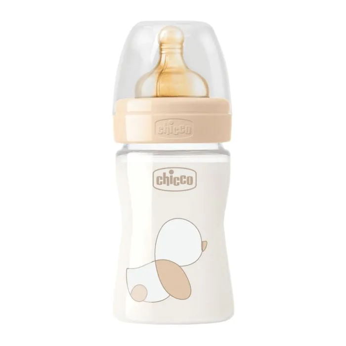 Chicco biberon original touch vetro unisex 1 foro caucciù 0 mesi+ 150ml Chicco biberon original touch vetro unisex 1 foro caucciù 0 mesi+ 150ml
