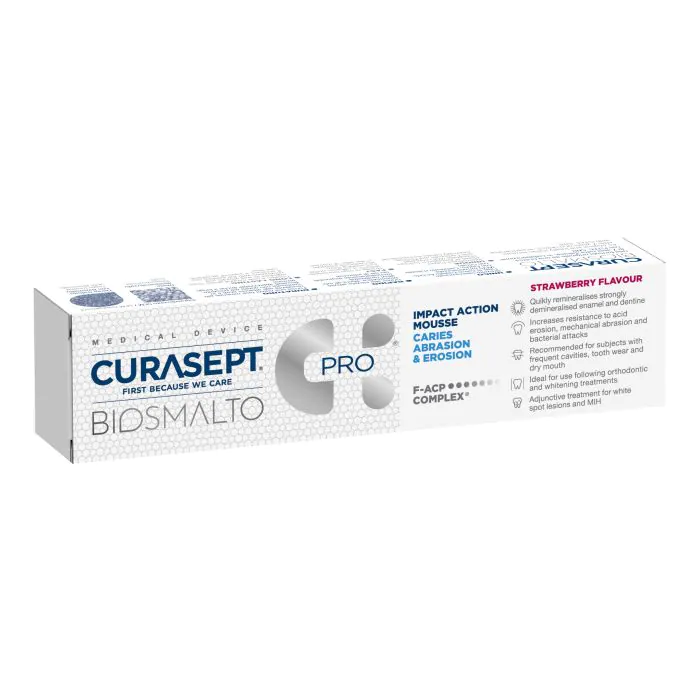 Curasept Biosmalto Mousse Fragola 50 ml Curasept Biosmalto Mousse Fragola 50 ml