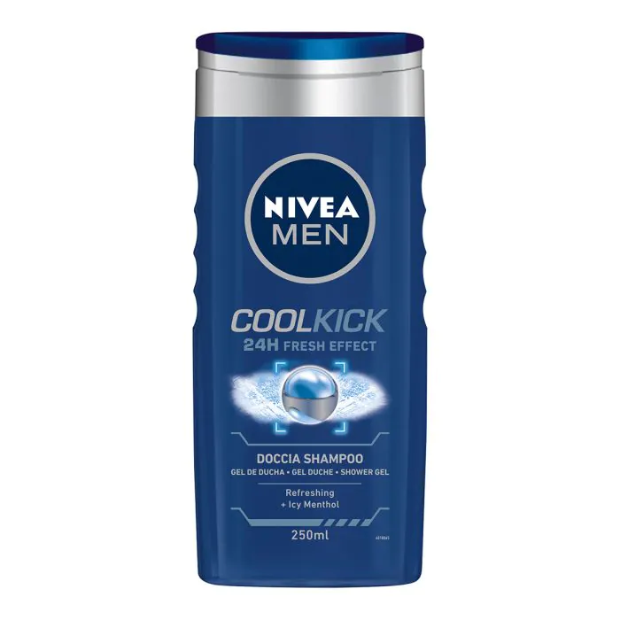 NIVEA - cool kick for men - doccia gel per uomo 250 ml NIVEA - cool kick for men - doccia gel per uomo 250 ml