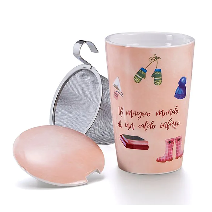 Infusiera termos coccole d'inverno rosa 1 pezzo Infusiera termos coccole d'inverno rosa 1 pezzo