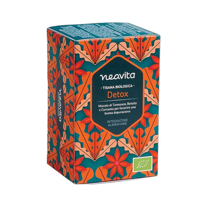 Neavita Tisana Biologica Tarassaco Betulla Curcuma Filtro Detox 1 Pezzo Neavita Tisana Biologica Tarassaco Betulla Curcuma Filtro Detox 1 Pezzo