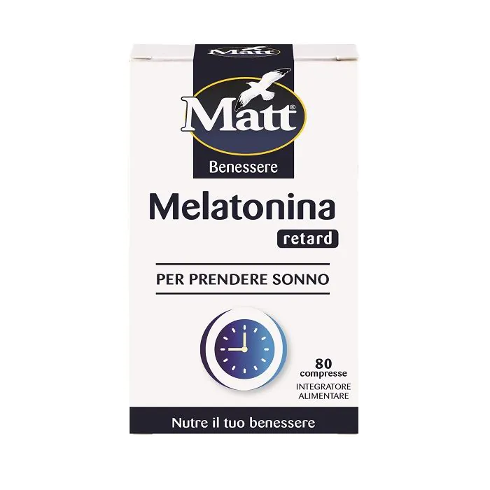 Matt benessere melatonina retard 80 compresse Matt benessere melatonina retard 80 compresse