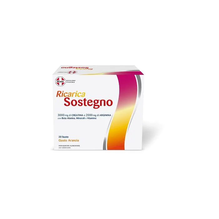 Matt divisione pharma ricarica sostegno 20 buste gusto arancia Matt divisione pharma ricarica sostegno 20 buste gusto arancia