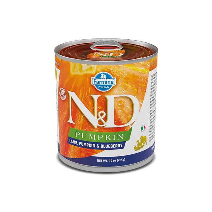 Farmina Cane N&D Pumpkin Adulto Agnello, Zucca & Mirtillo Lattina 285 Gr Farmina Cane N&D Pumpkin Adulto Agnello, Zucca & Mirtillo Lattina 285 Gr