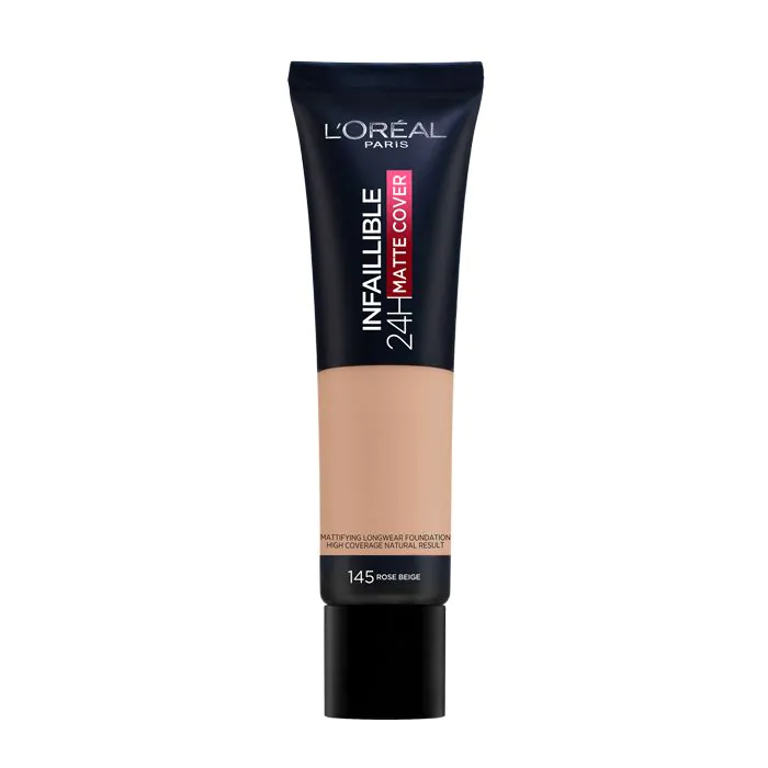 L’OREAL PARIS - Infaillible 32h Matte Cover - Fondotinta N. 145 Warm Undertone L’OREAL PARIS - Infaillible 32h Matte Cover - Fondotinta N. 145 Warm Undertone