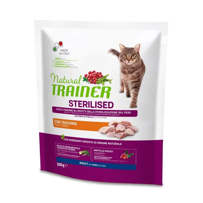 Trainer Gatto Natural Adulto Sterilizzato Tacchino 300 Gr Trainer Gatto Natural Adulto Sterilizzato Tacchino 300 Gr