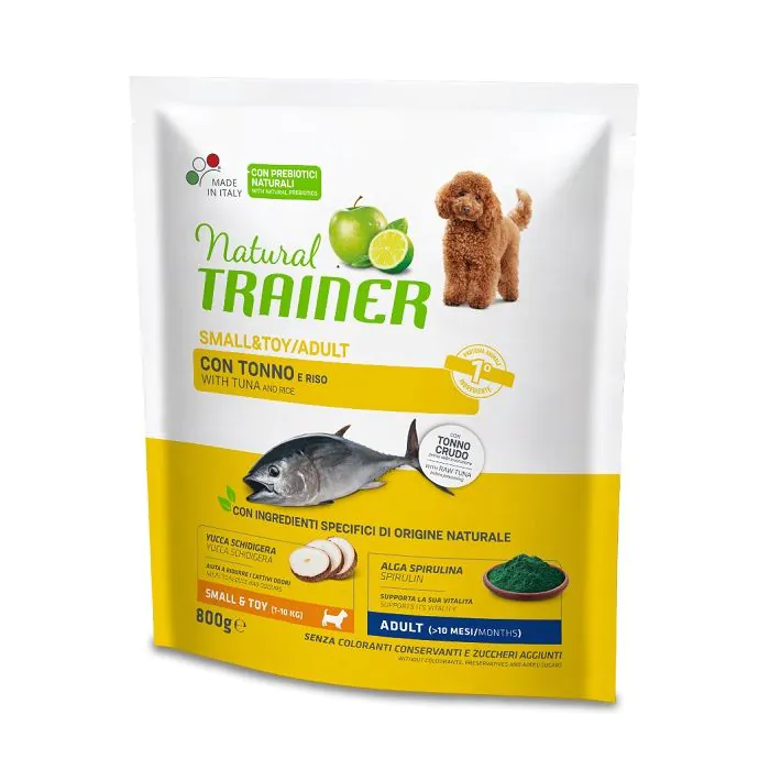 Trainer Cane Natural Adulto Small&Toy Tonno & Riso 800 Gr Trainer Cane Natural Adulto Small&Toy Tonno & Riso 800 Gr