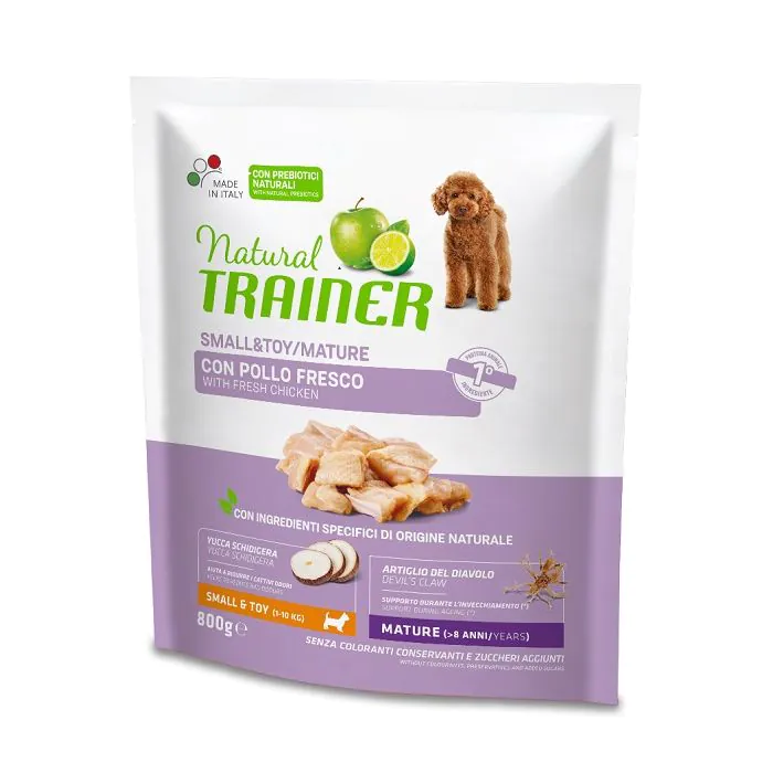 Trainer Cane Natural Mature Small&Toy Pollo & Riso 800 Gr
