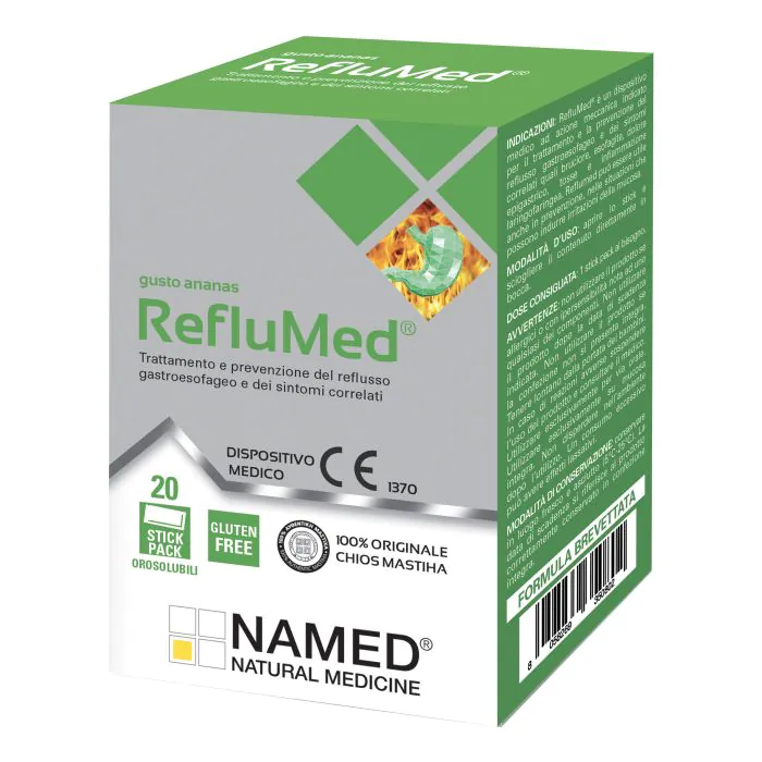 Named RefluMed Ananas Integratore Benessere Stomaco e Intestino 20 Stick