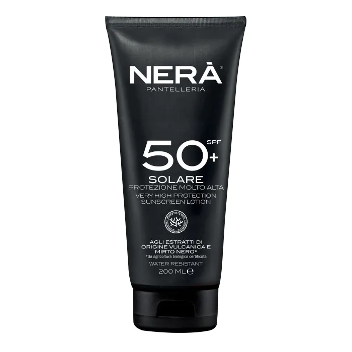 Nera' crema solare spf50+ protezione molto alta 200 ml Nera' crema solare spf50+ protezione molto alta 200 ml