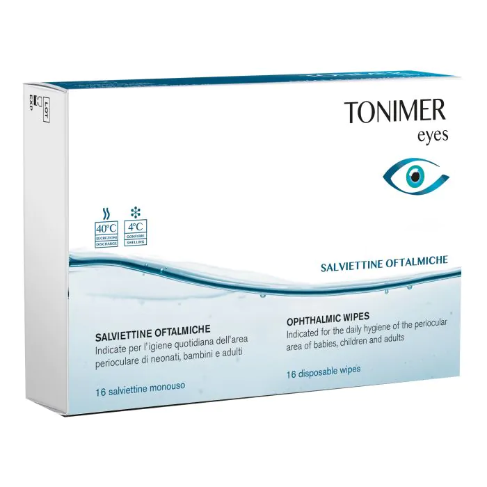 Tonimer Eyes Salviette Oftalmiche 16 Pezzi