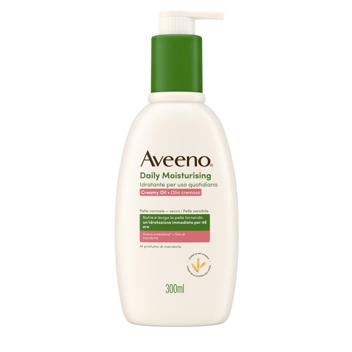 Aveeno Daily Moisturising Crema Olio Idratante Corpo Profumo Mandorla 300 ml