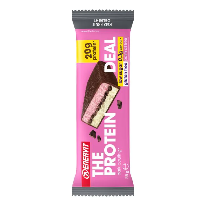 Enervit The Protein Deal Barretta Proteica Gusto Red Fruit 55 g Enervit The Protein Deal Barretta Proteica Gusto Red Fruit 55 g