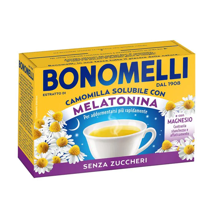 Bonomelli Camomilla Solubile Melatonina Magnesio 16 Bustine Bonomelli Camomilla Solubile Melatonina Magnesio 16 Bustine