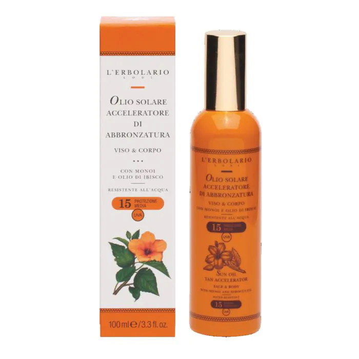 Olio solare acceleratore abbronzatura viso & corpo spf15 100 ml