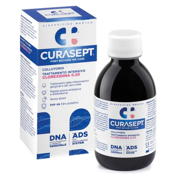Curasept Collutorio 0,20 ADS + DNA 200 ml Curasept Collutorio 0,20 ADS + DNA 200 ml
