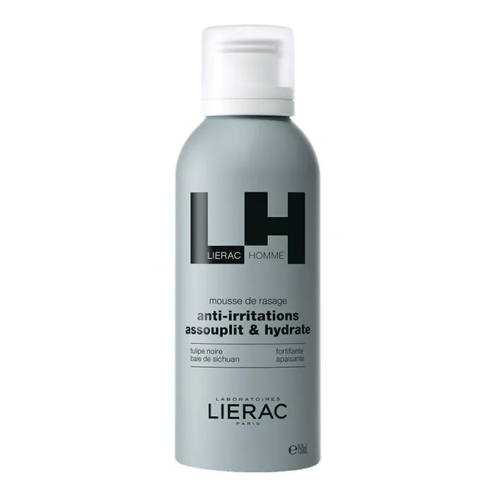 Lierac Homme Mousse Barba 3 in 1 Anti-irritazioni Ammorbidisce e Idrata 150 ml