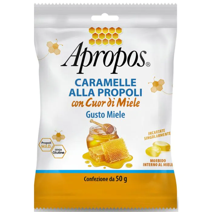 Apropos caramelle dure miele cuor di miele 50 g Apropos caramelle dure miele cuor di miele 50 g