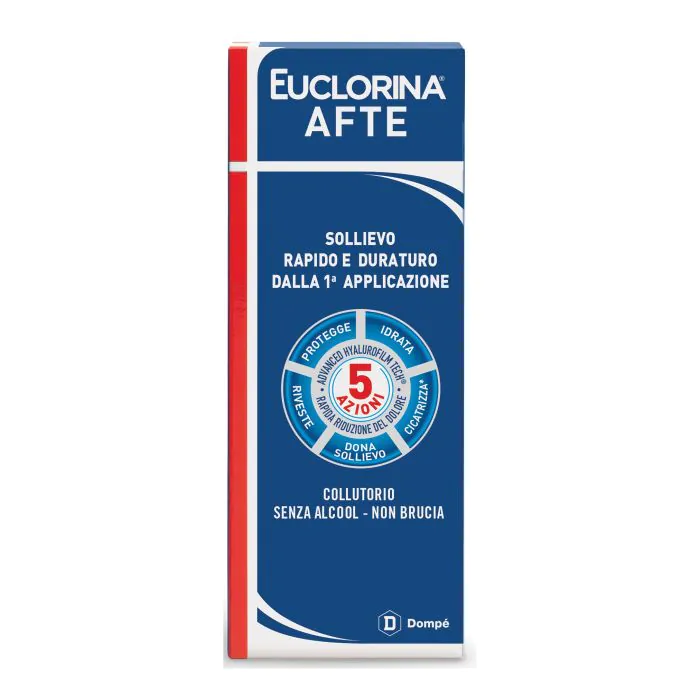 Euclorina afte collutorio 120 ml Euclorina afte collutorio 120 ml