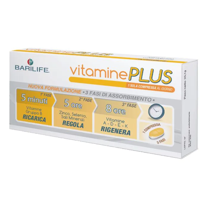 Barilife vitamine plus 30 compresse trifase Barilife vitamine plus 30 compresse trifase