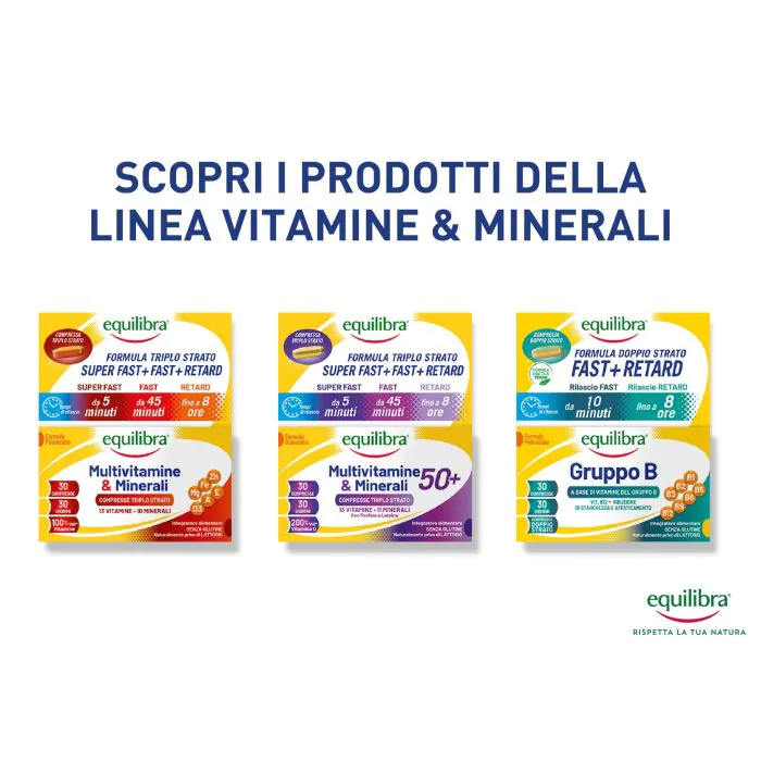 Equilibra Multivitamine & Minerali Integratore di Vitamine e Minerali 30 Compresse