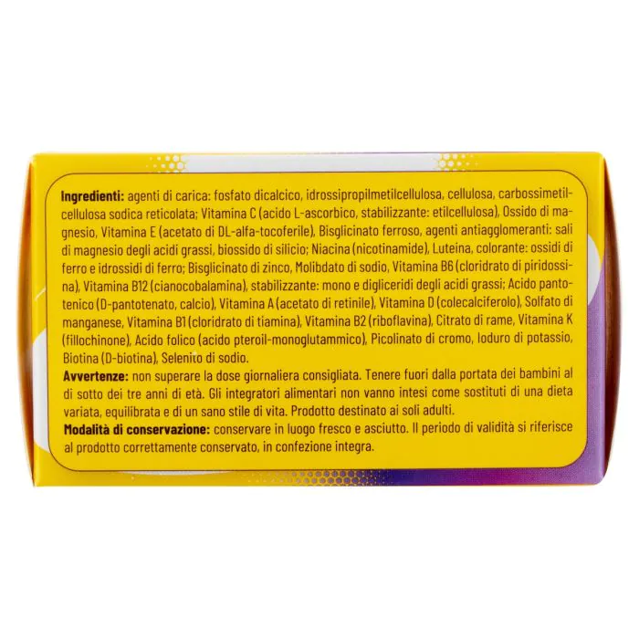 Equilibra Multivitamine & Minerali 50+ Integratore di Vitamine e Minerali 30 Compresse
