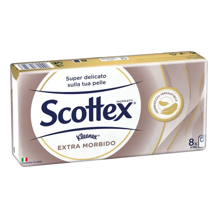 Scottex extra morbido fazzoletti 8 pezzi Scottex extra morbido fazzoletti 8 pezzi