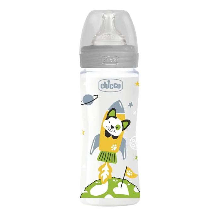 Chicco biberon wb col pp unisex da 330 ml veloce silicone