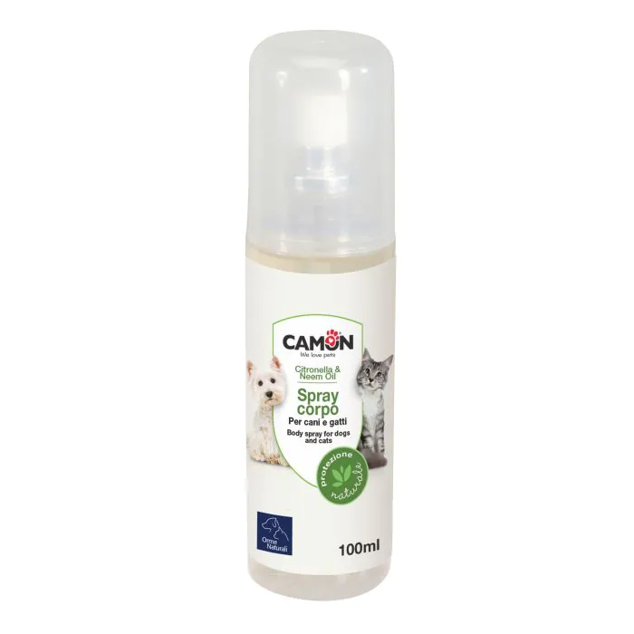 CAMON SPRAY CORPO PROTETTIVO CITRONELLA & OLIO DI NEEM 100 ML CAMON SPRAY CORPO PROTETTIVO CITRONELLA & OLIO DI NEEM 100 ML