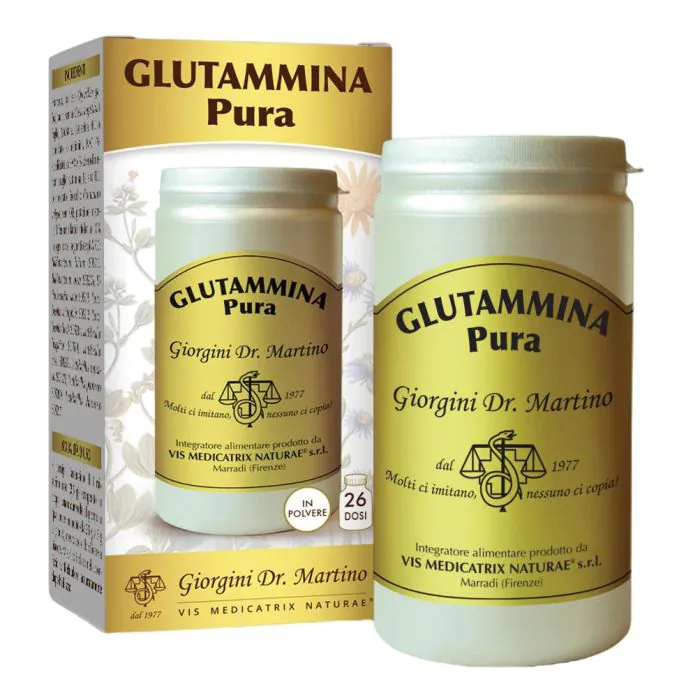 ProAction Glutammina In Polvere 500g - L-Glutammina 100% Pura - Recupero Muscolare Post-Allenamento