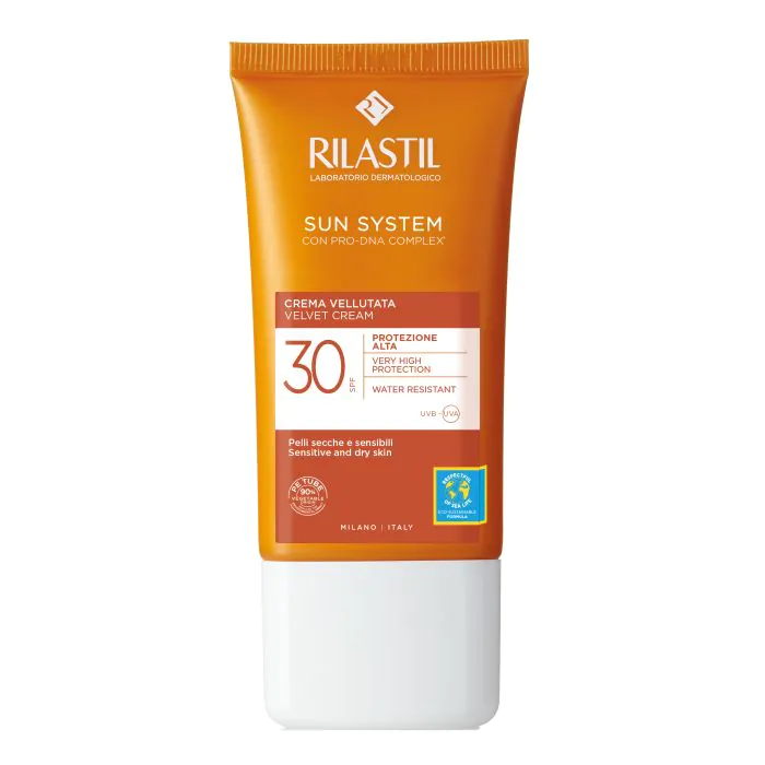 Rilastil Sun System Crema Solare Vellutata Viso SPF 30 50 ml Rilastil Sun System Crema Solare Vellutata Viso SPF 30 50 ml